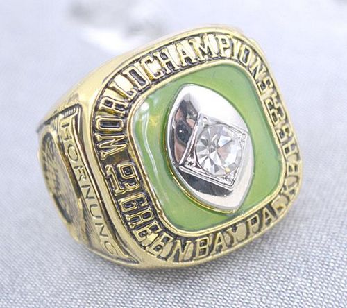 NFL Green Bay Packers Paul Hornung MVP World Champions Gold Ring - Click Image to Close